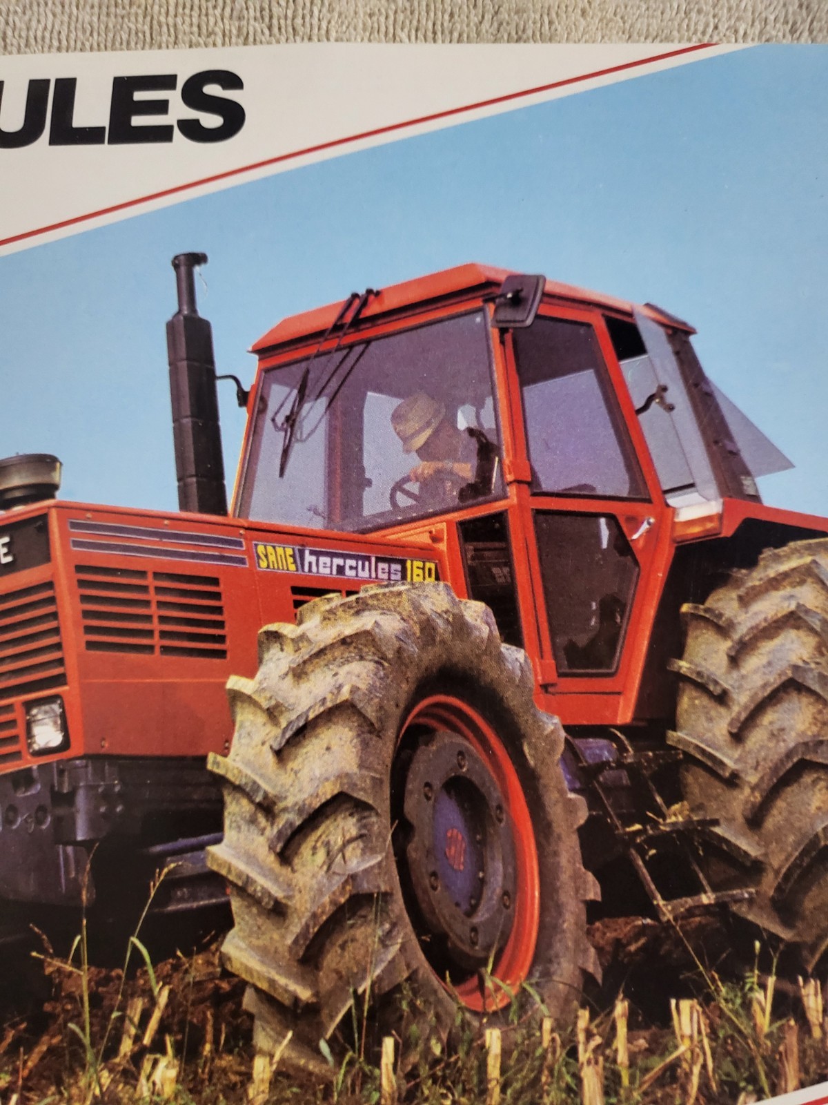 Vintage 1981 SAME Hercules 160 Export Tractor Dealer Sales BROCHURE Turbo Diesel