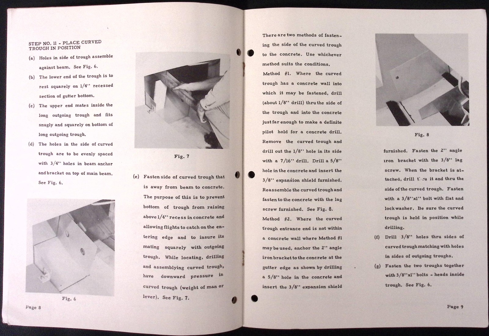 1952 Starline Model No.2095 Barn Cleaner Installation Instructions Booklet