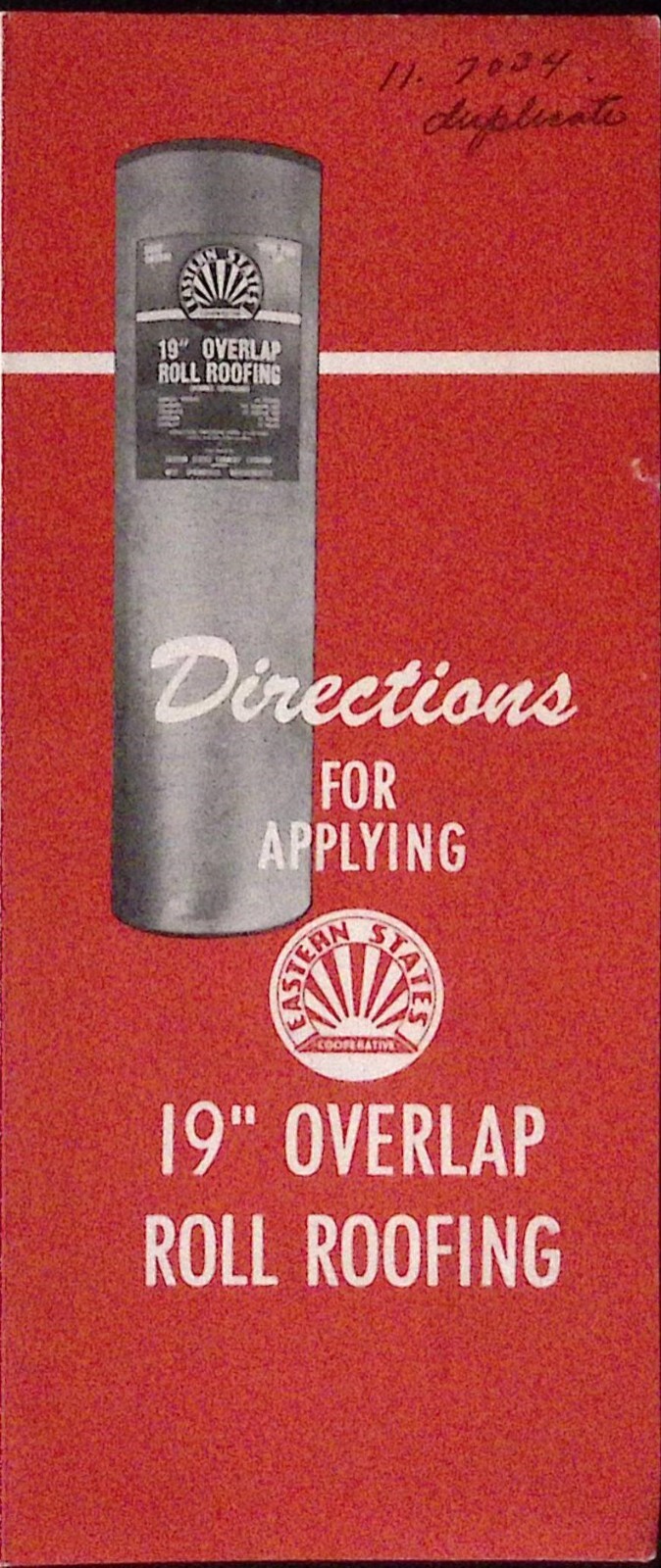 1950 Eastern States Farmers Insurance How to Apply 19&Prime; Roll Roofing Brochure
