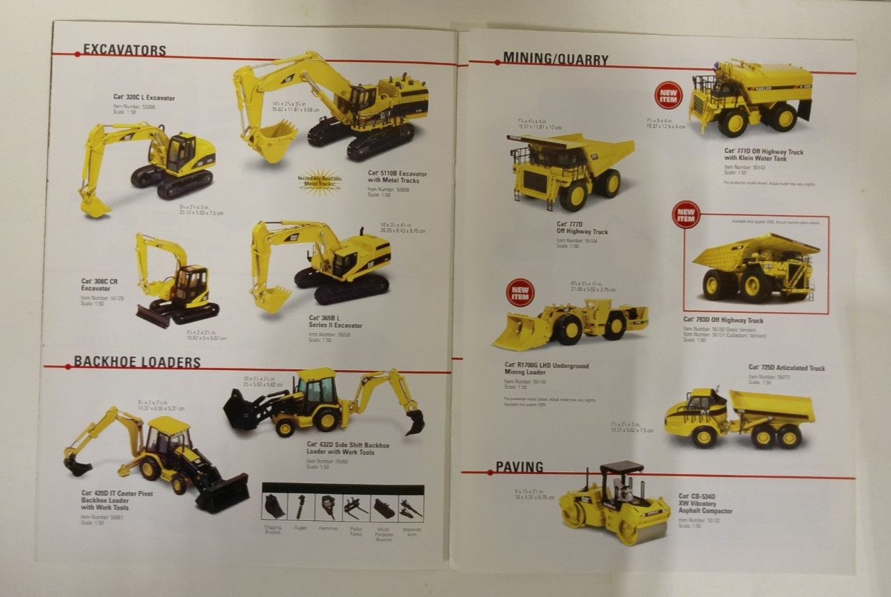 Lot of 4 CAT Norscot Scale Model Replicas Catalogs 2002-2005