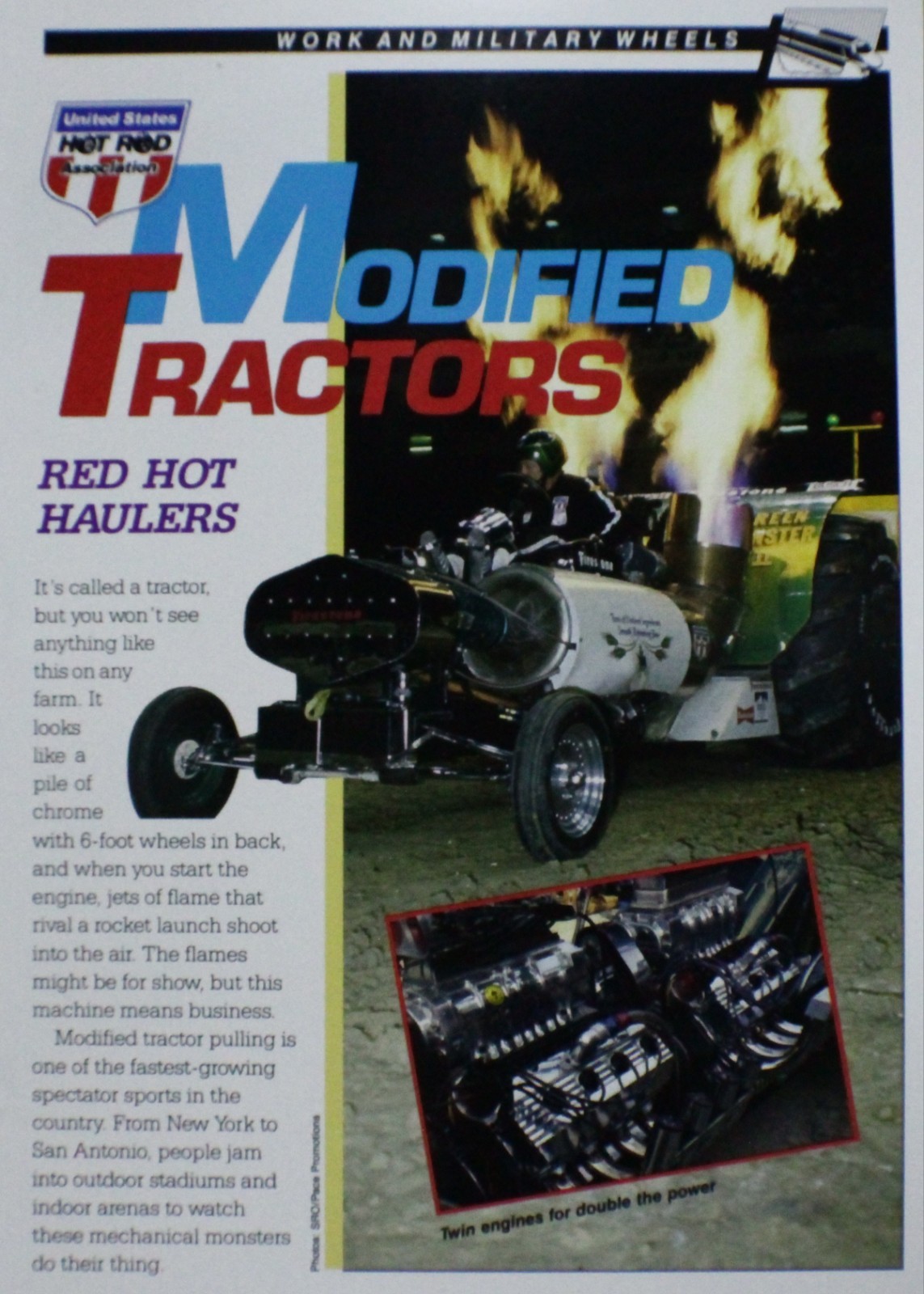 Tractor Modified Picture Info Specs Pamphlet Sheet Wall Art Out of Print Decor
