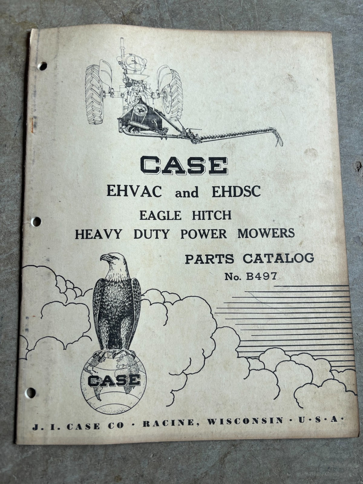 Case Tractor EHVAC EHDSC Mower Parts Book Manual AMIL26 NO4