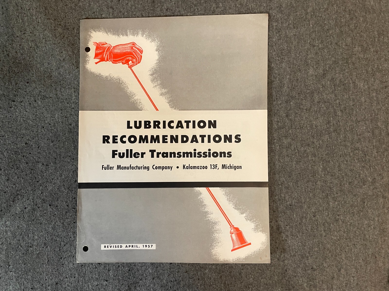 1950&rsquo;s Fuller Transmissions Lubrication Recommendations Brochure Spec Sheet 1957