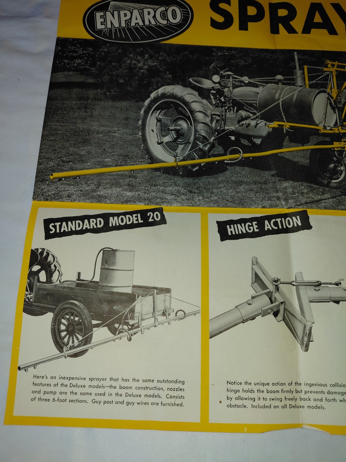 Vintage Enparco Engine Parts Sprayers approx. 22&Prime; x 28&Prime; poster 1-sided
