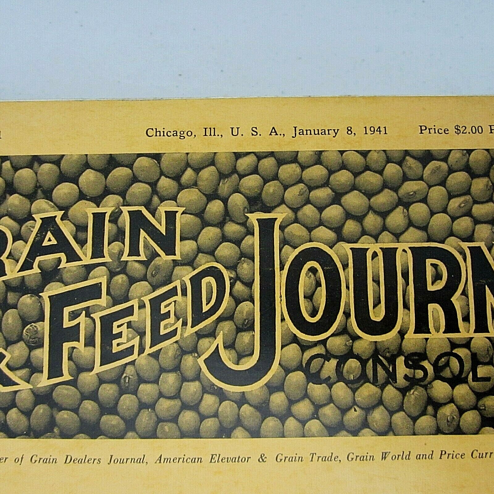 Grain & Feed Farm Journals Magazine 1941 Farm Agriculture Nice Advertising