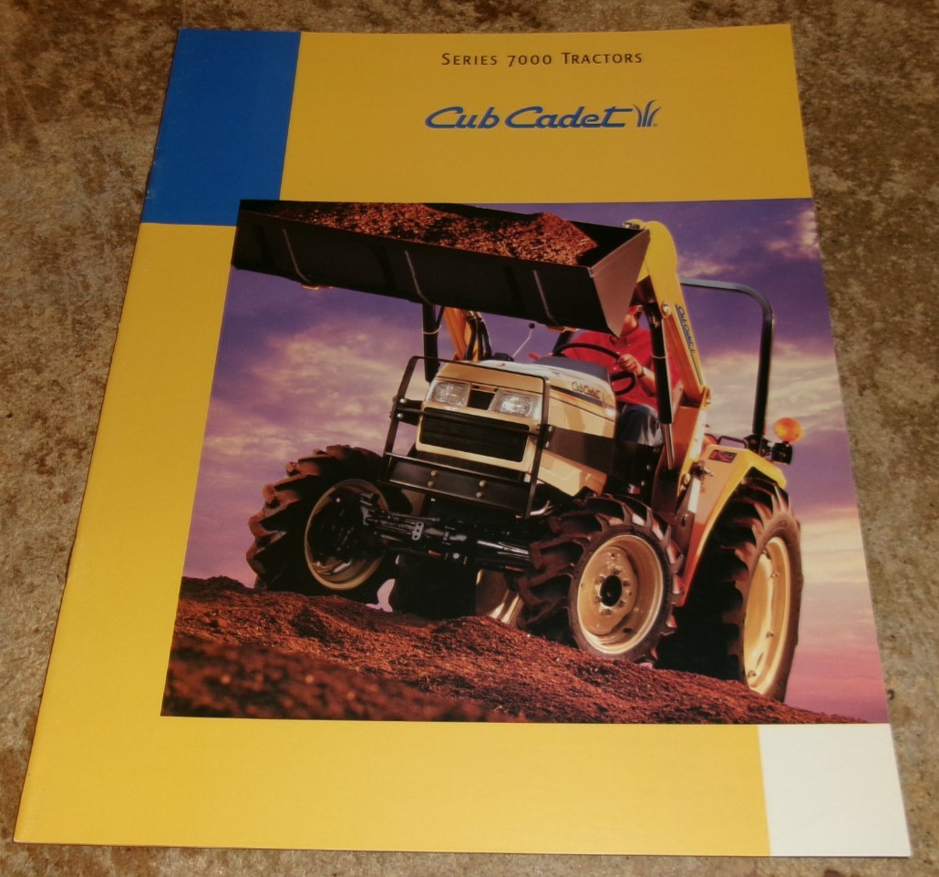 1999 cub cadet 7000 series tractors brochure in good shape used