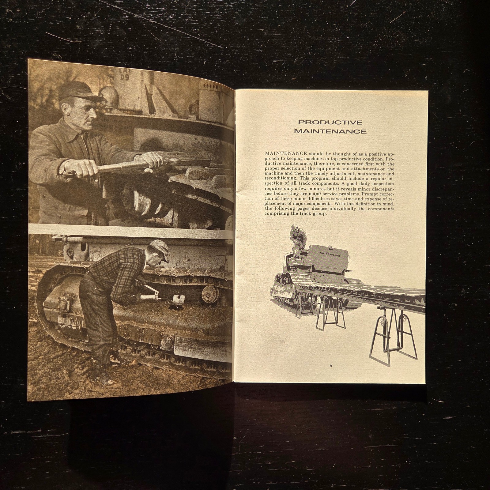 1950&rsquo;s « EXTENDING TRACK SERVICE LIFE » CATERPILLAR BROCHURE BOOKLET H.O. PENN CO.