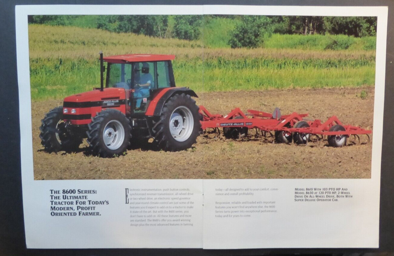 VTG Ad Sales Brochure Catalog Deutz-Allis AGCO Allis Tractors