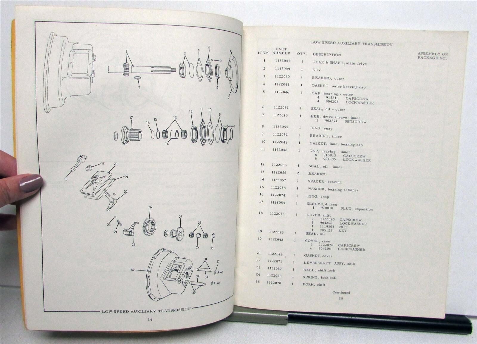 1958 Allis Chalmers Attachment Gleaner Baldwin Combine Spec Dealer Parts Catalog