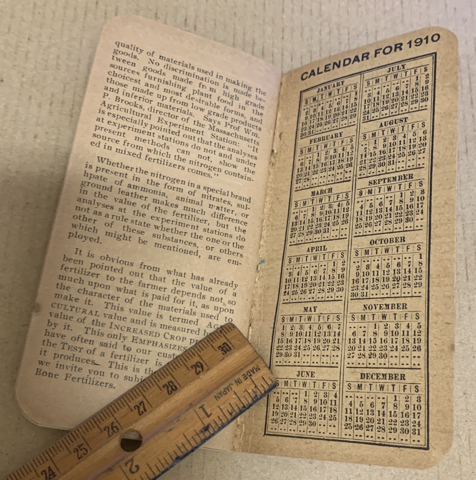 Lancaster Bone Fertilizer Co 1910 antique note book advertising PA animal 38 pg