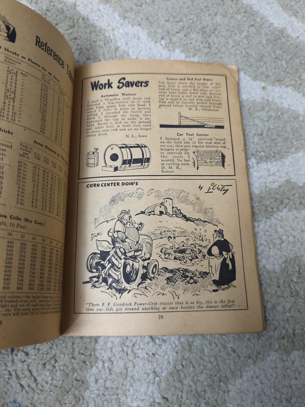 B F Goodrich Farmers Handbook And Almanac 1955 Tires Farmer Advertising Farming