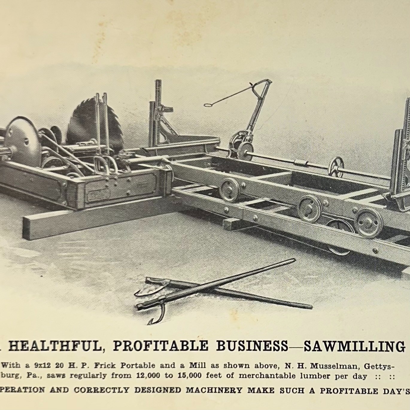 1913 Frick Co Supply Catalog No 5 Waynesboro PA Engines Threshers Saw Mills
