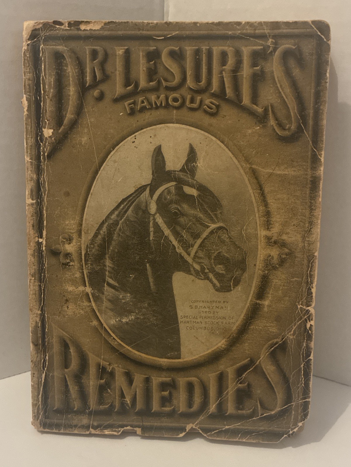 Rare 1908 Dr J.G. Lesure Veterinary Remedies Catalog Horse Farm Advertising Book