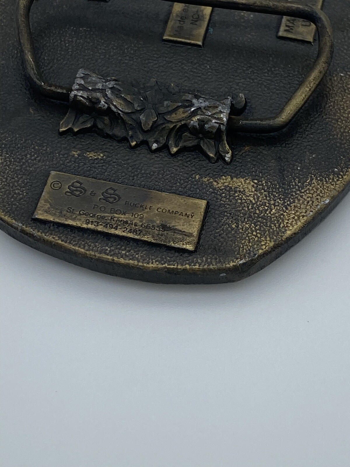 Vtg NC+ Hybrids Brass Belt Buckle 1986 S&S Buckle Co Limited Ed Agricultural