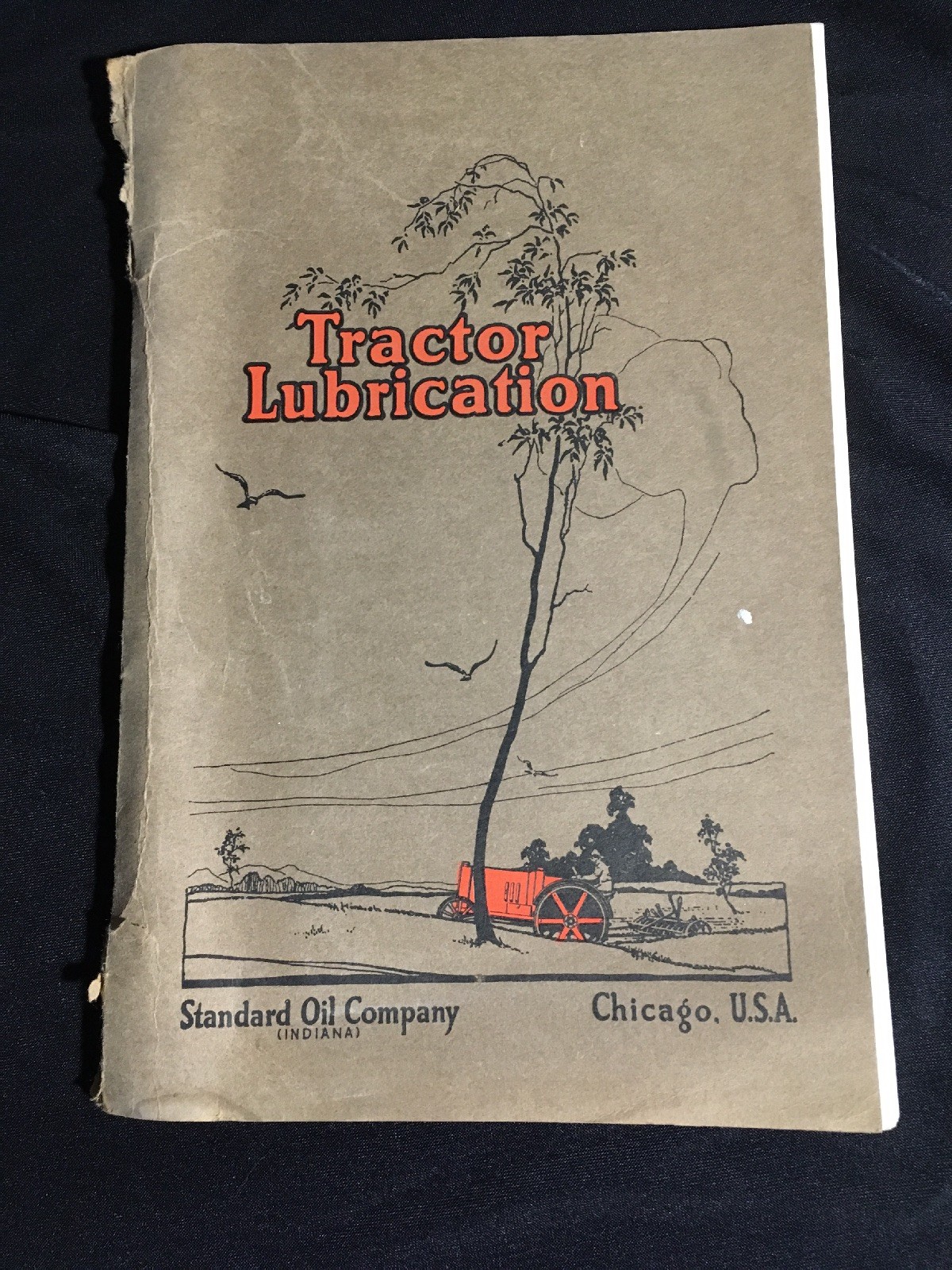 Antique 1919 Standard Oil Tractor Lubrication Manual