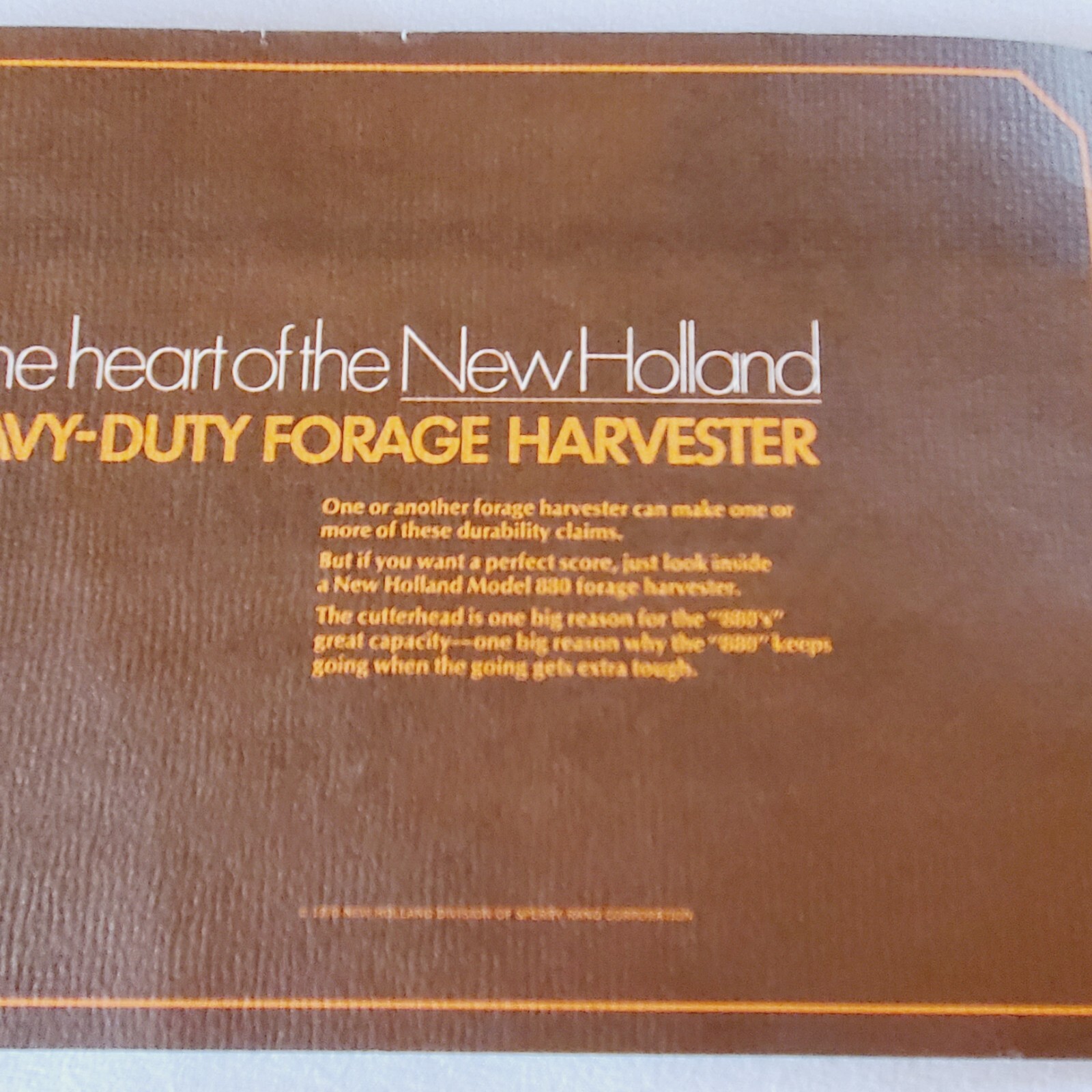 1970 New Holland Harvester Farm Equipment Advertising Booket 12 Pgs B&W Tractor