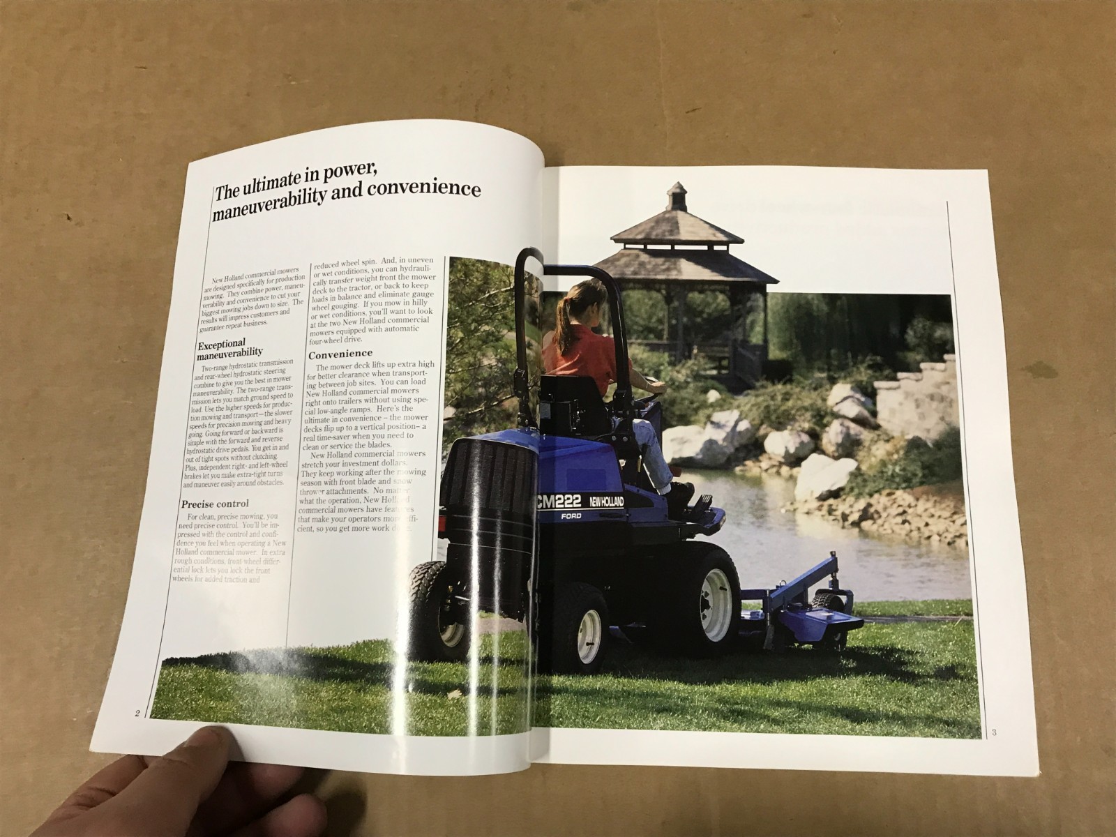 Vintage 1995 New Holland Commercial Front Mowers CM222/CM224/CM272