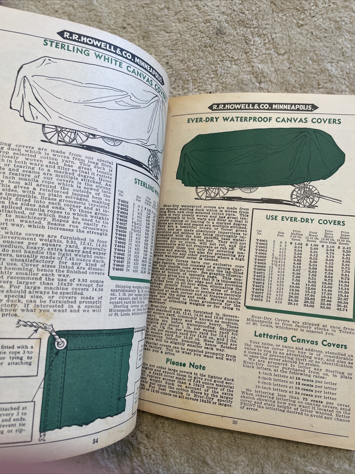 R.R. Howell & Co. Thresher & Power Farming Supplies Catalog T-38