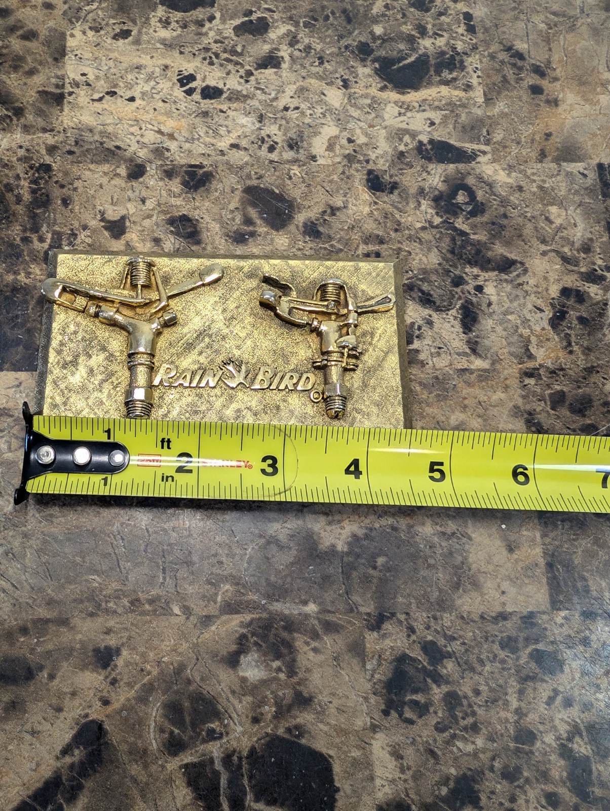 Vintage Metal Advertising Sign Plaque Rain Bird Sprinklers Agriculture Sign