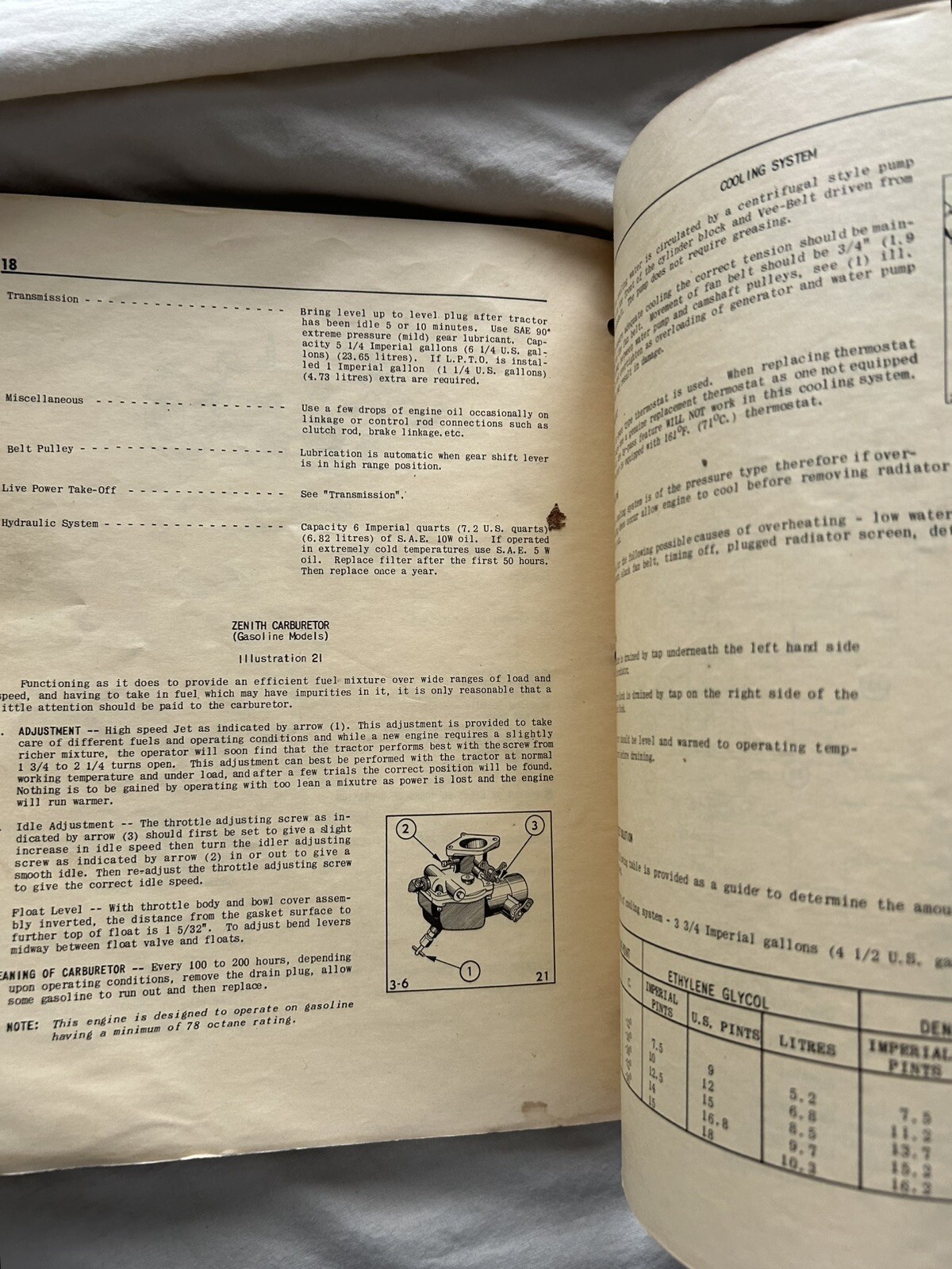 Vintage Cockshutt Farm Equipment 550 Tractor Operating Instructions Manual