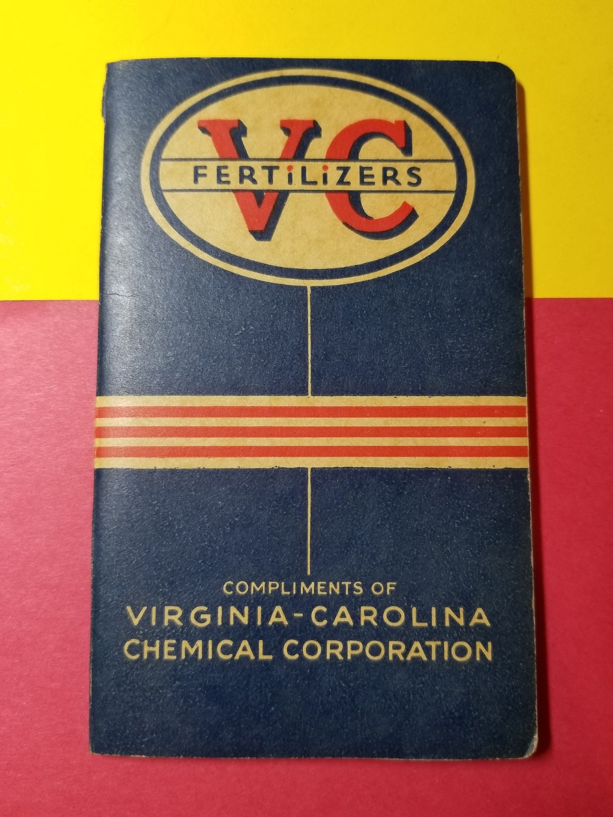 VINTAGE 1940&rsquo;s VC FERTILIZERS NOTEBOOK – VIRGINIA – CAROLINA CHEMICAL CORPOTATIO