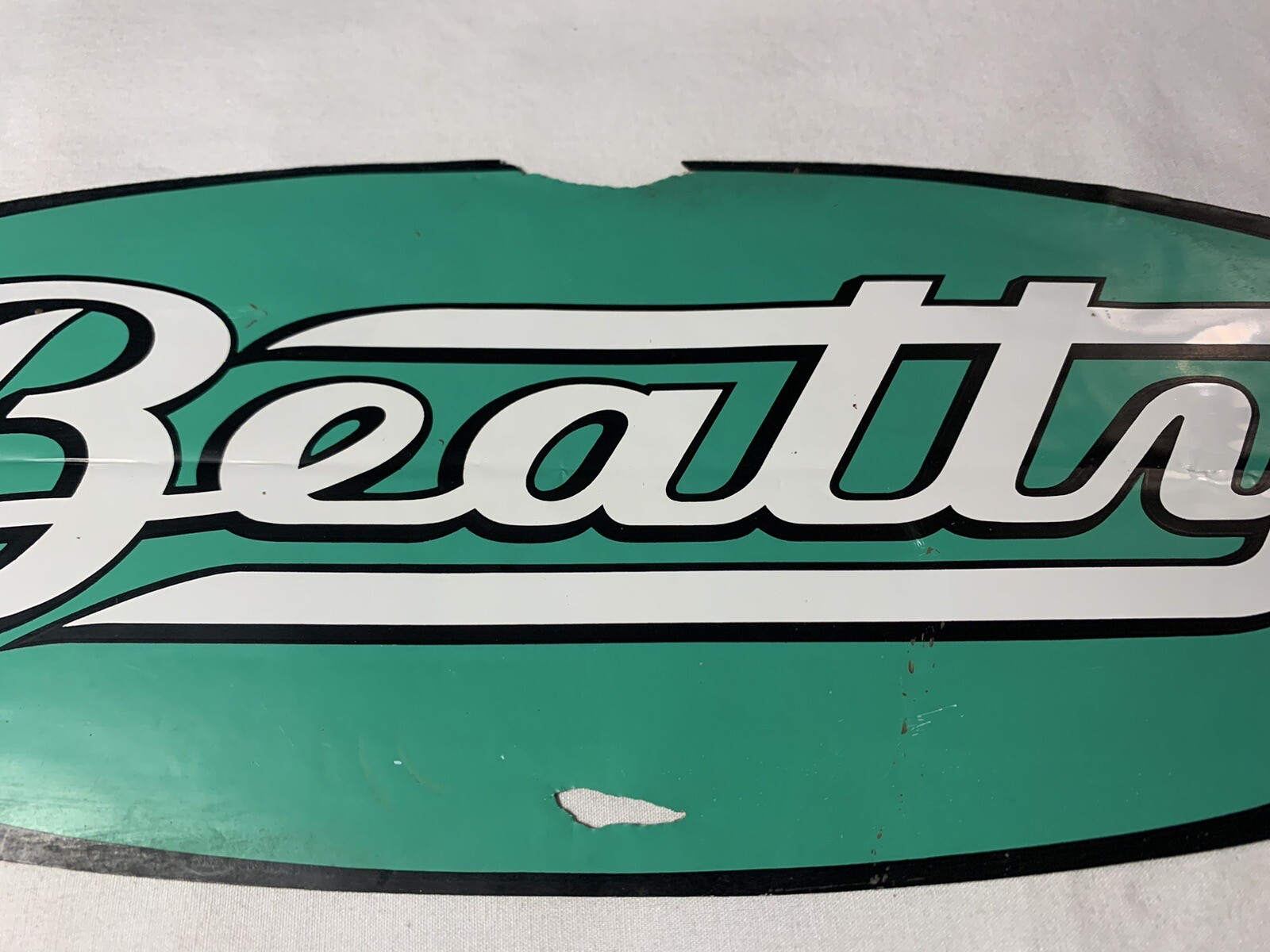 Vintage Decal Sticker Beatty Dairy Equipment Milk Farm Farming damaged