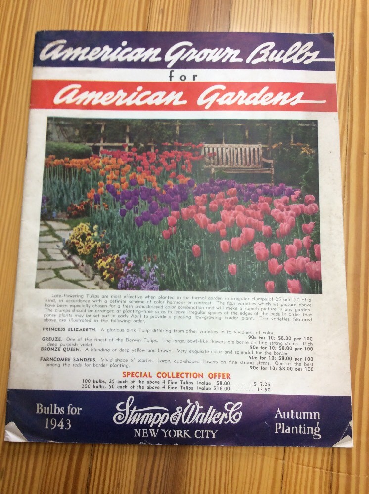 Strump And Walter Co American Grown Bulbs 1943 INV-P0058