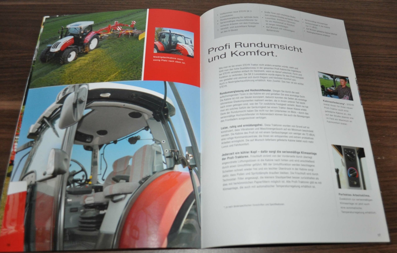 Steyr Profi 4110 4120 4130 6115 6125 6140 Tractor Brochure Prospekt
