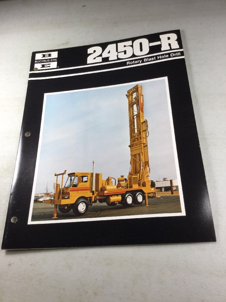 Lot Of Bucyrus Erie 2450-R Rotary Blast Hole Drill Sales Brochures (Original)