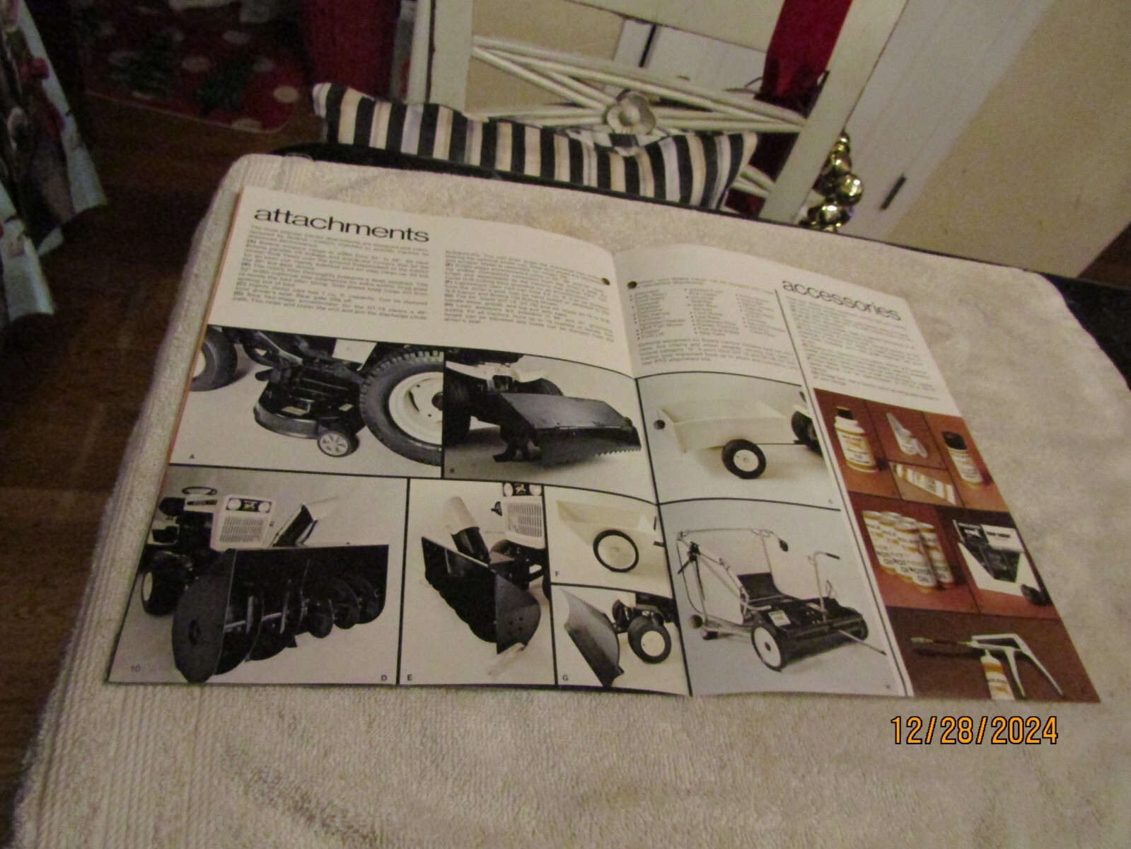 Vintage Bolens Sales Brochure Lawn & Garden Tractors Attachments Accessories &rsquo;75