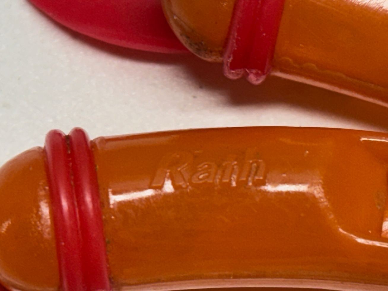 Rath Promo Hotdog Toy Whistles (TWO) with Red Feathers