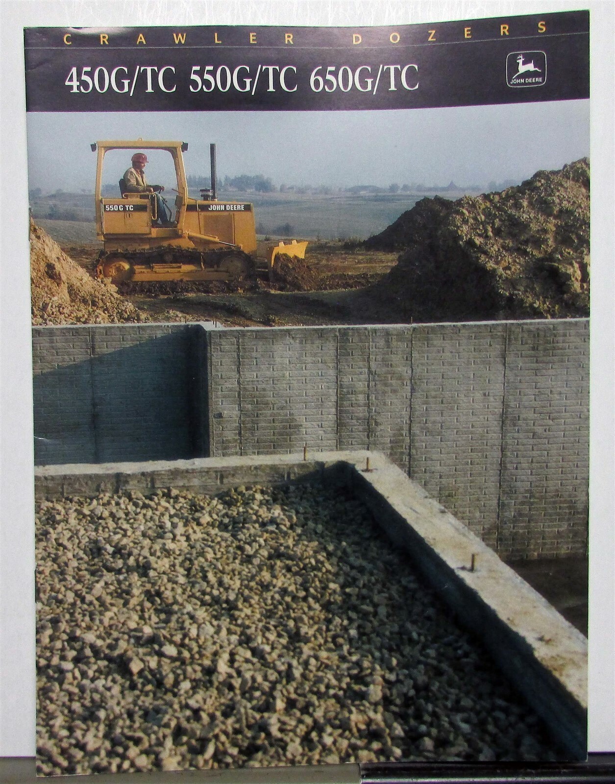 1993 John Deere 450 550 650G/TC Crawler Dozer Specs Construction Sale Brochure