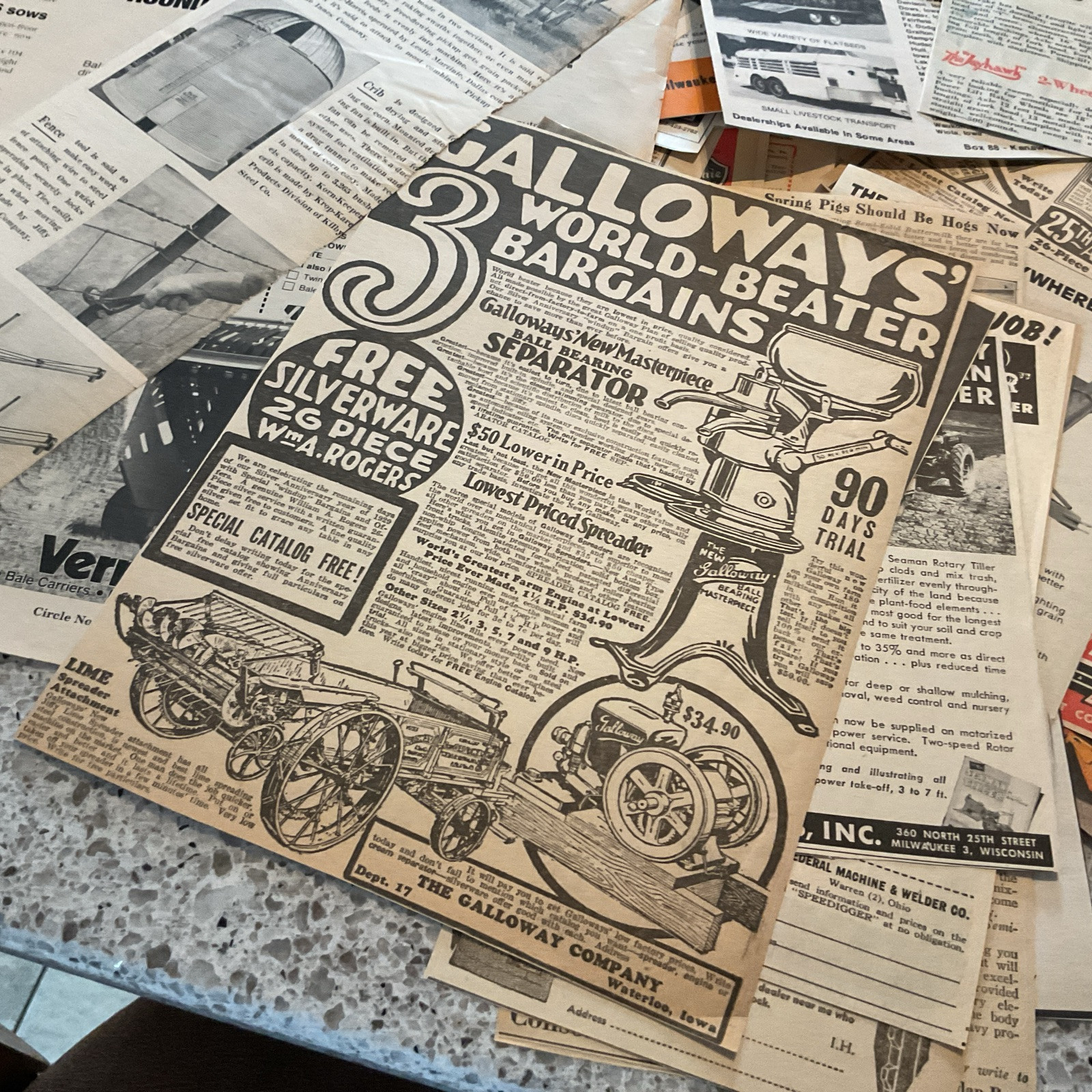 150+ Farming Agricultural Farm Related Print Ads 1920-70’s Vintage
