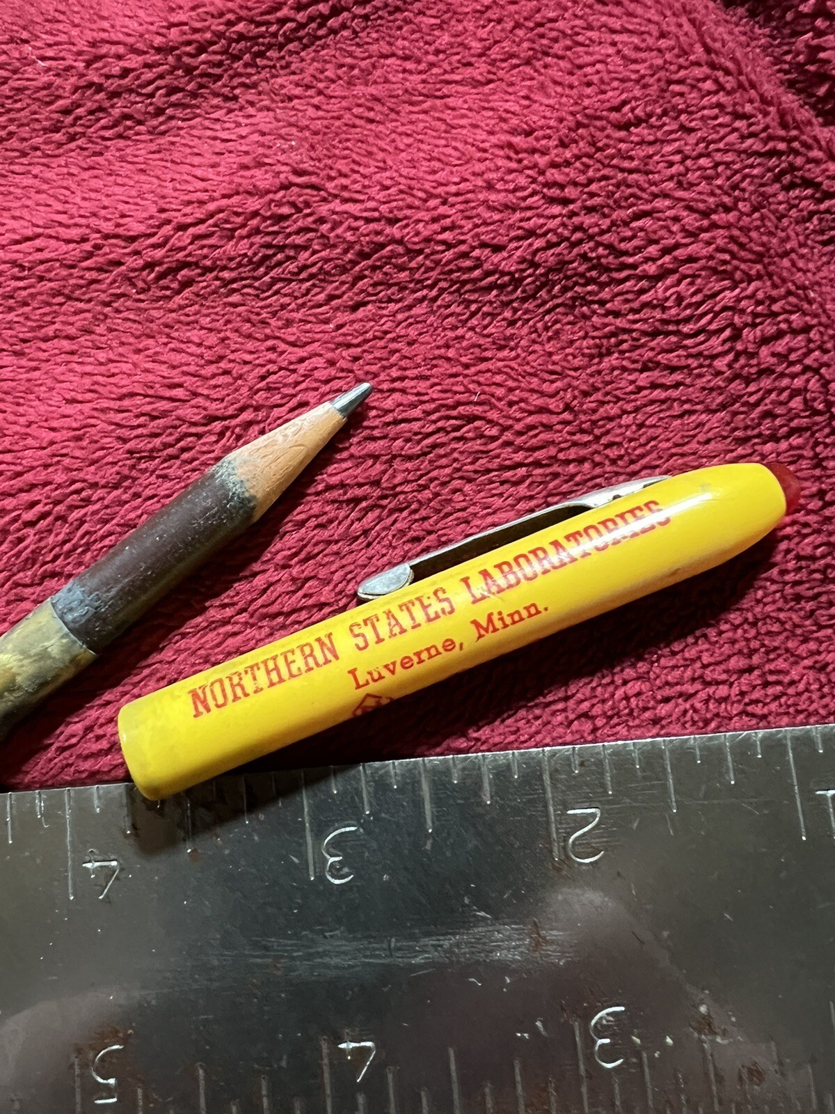 Vintage Bullet Pencil, Northern States Laboratories NOX from Luverne MN.