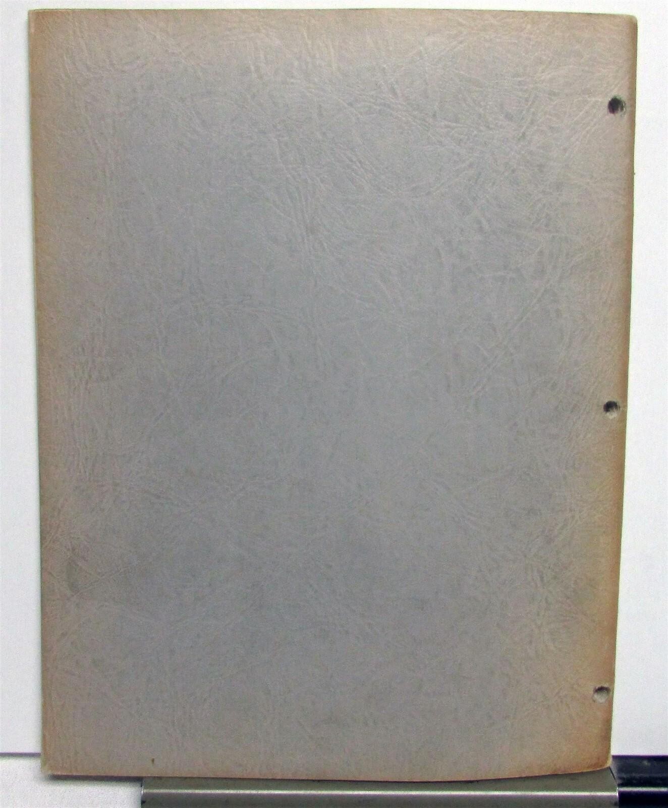 1957 Drott 14K3 Skid Shovel Parts Numbers Specification Construction Manual