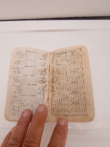 1950 Royster Guano Fertilizer Advertising Farm Calendar Pocket Memo Book Vintage