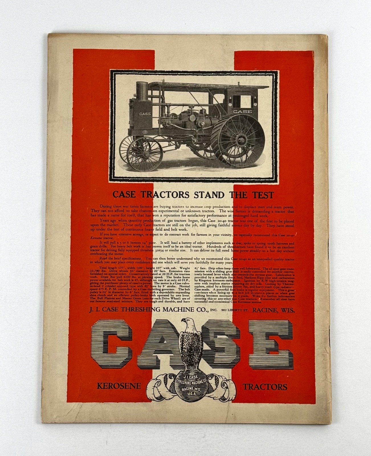 The American Thresherman & Farm Power MAGAZINE May 1918 MADISON, WIS.