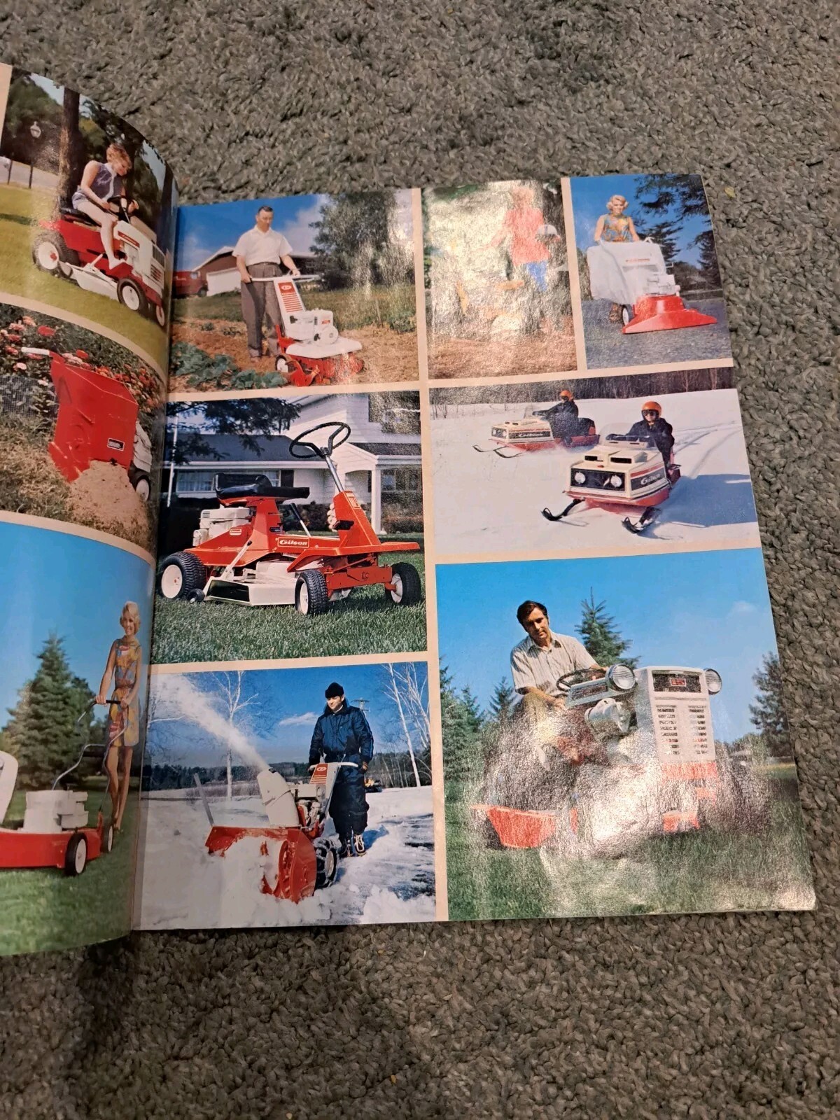 Vintage Gilson Outdoor Power Equipment Sales Brochure Lawn Tractors 1971