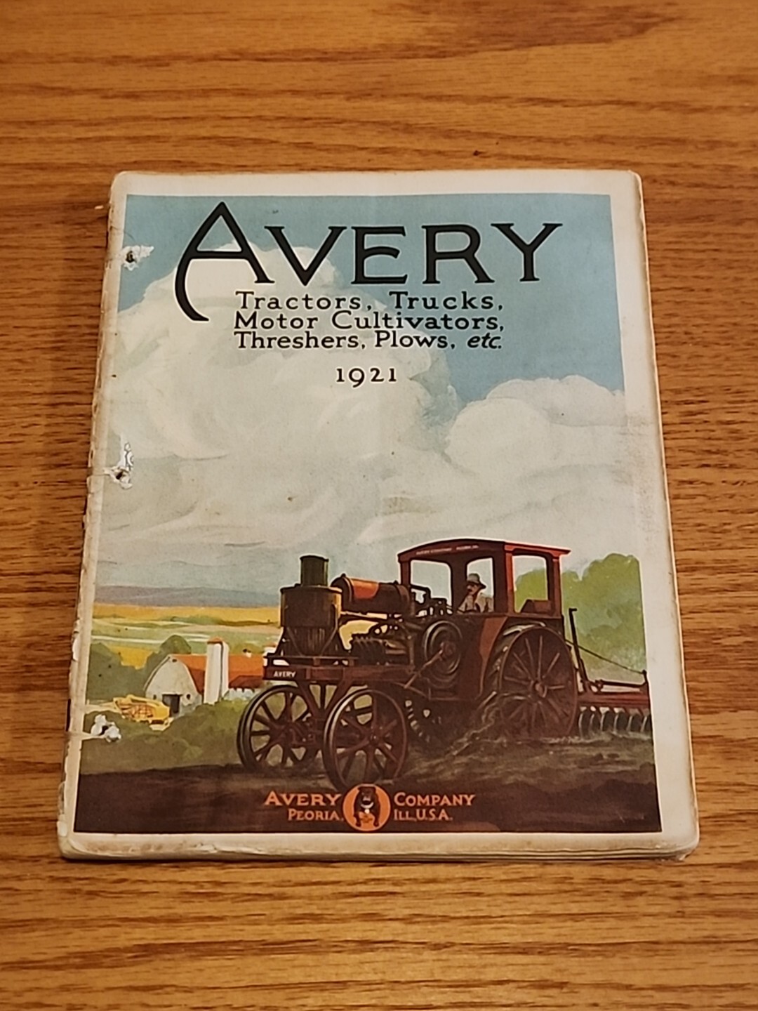 1921 Avery Engine Thrasher Tractor Dealer Catalog Brochure Peoria IL 96 Pages