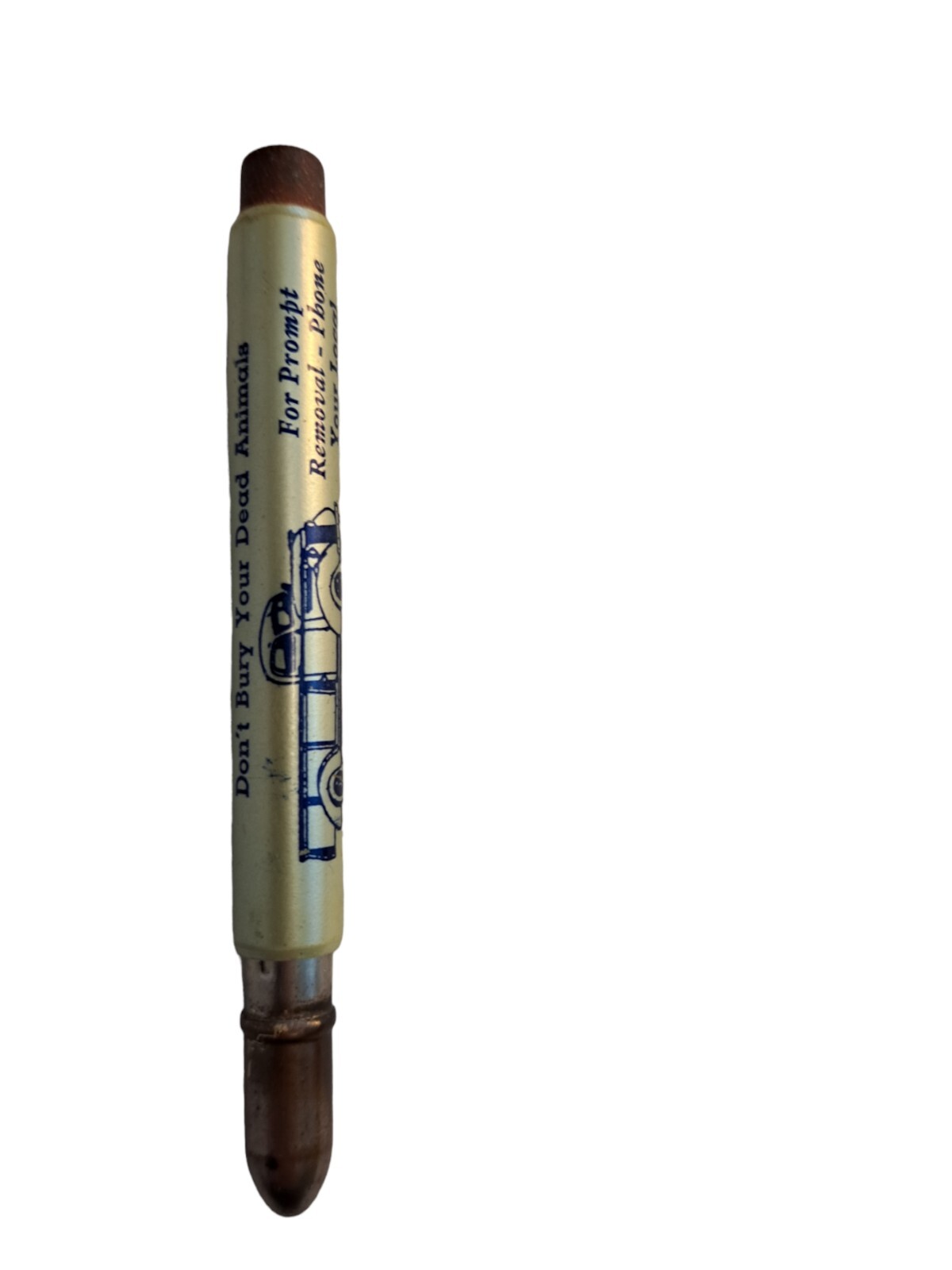 Linn Grove Rendering Co IA Dont Bury Your Dead Animals Bullet Pencil Advertising