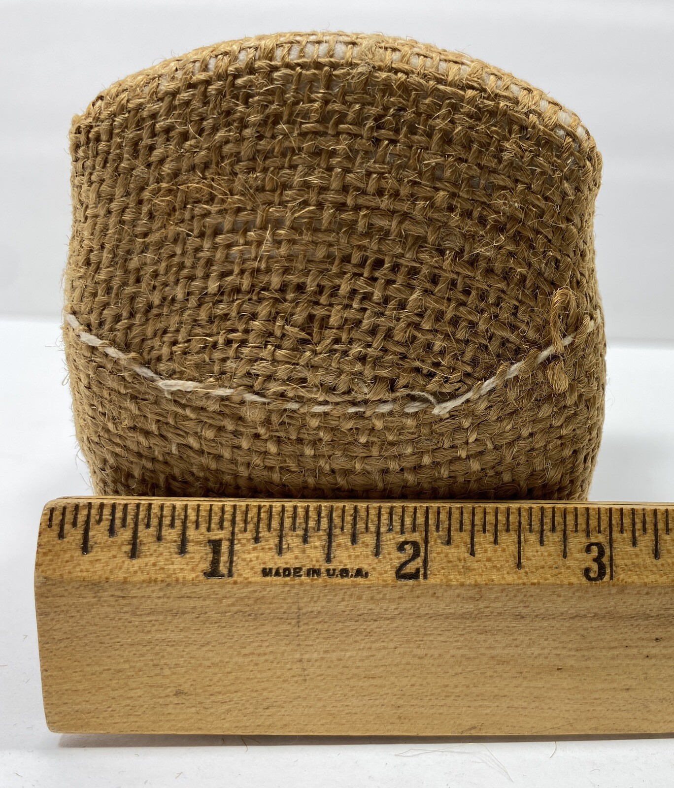 Vintage Cotton Bale Advertising Souvenir Mini Miniature Tag C & L Mini Bales