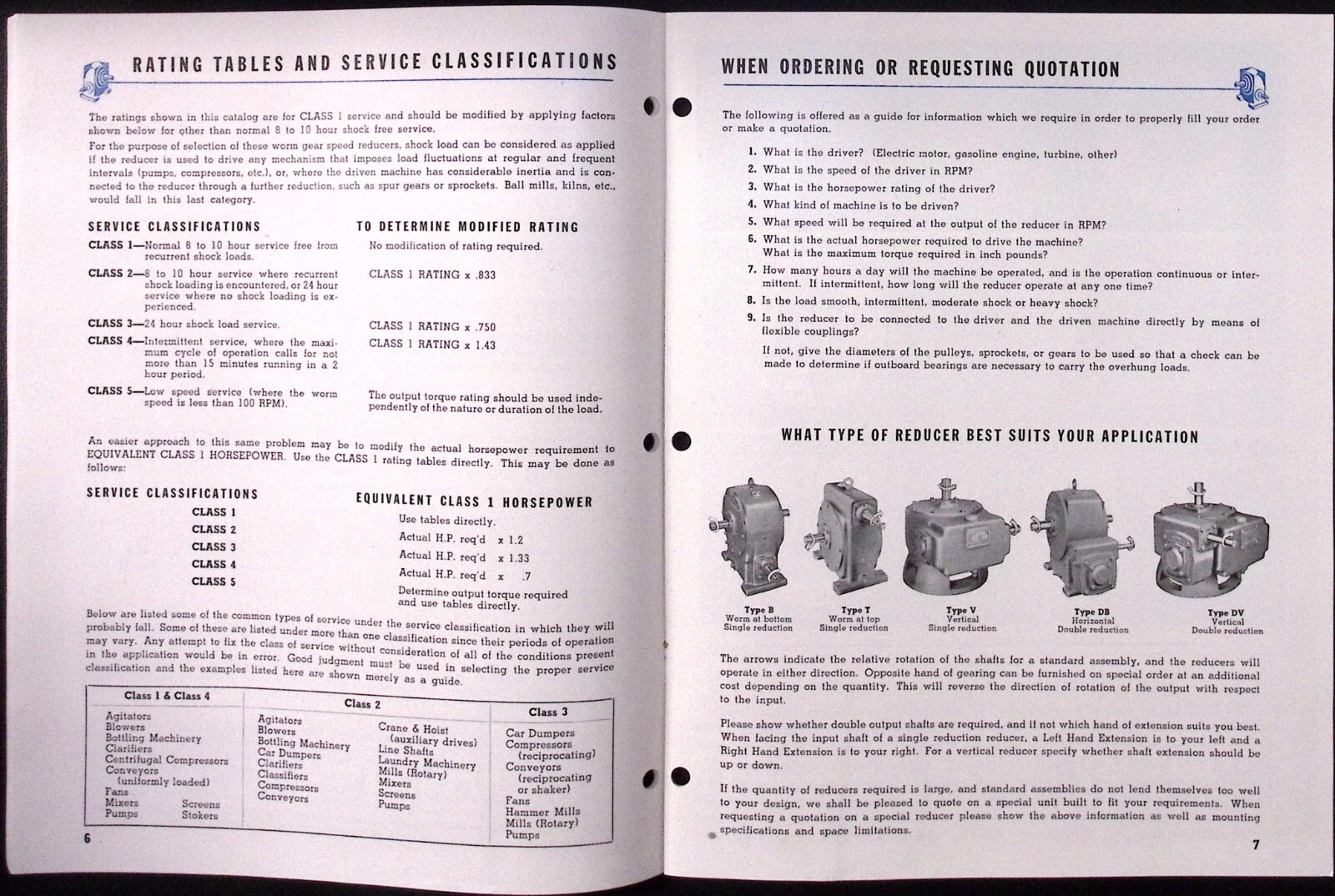 1954 Eberhardt Denver Worm Gear Speed Reducers L Series Catalog 1001
