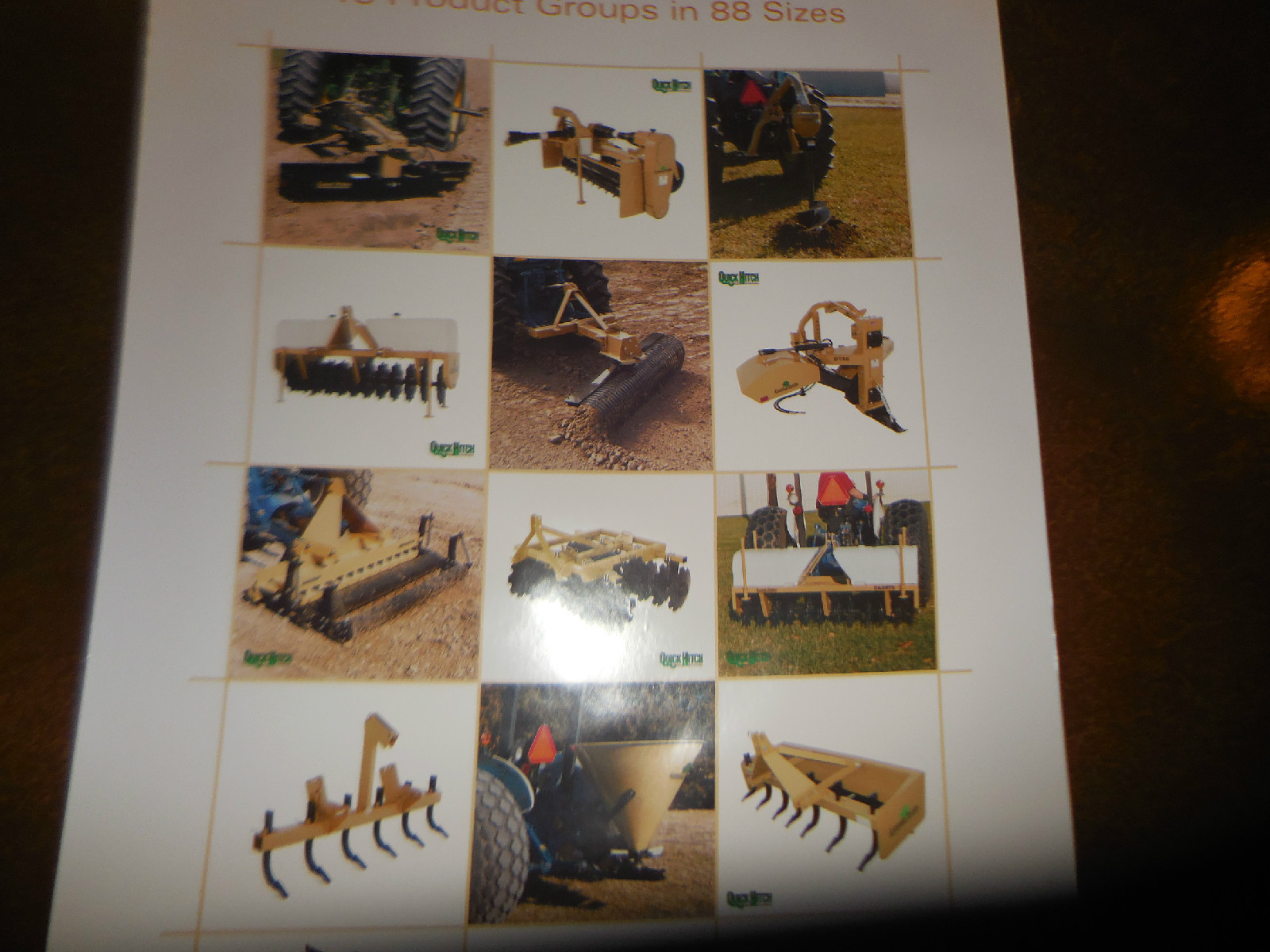 Original Land Pride Dealer Sales Poster Quick Hitch 13 Dirtworking 24&Prime; X 36&Prime; NOS