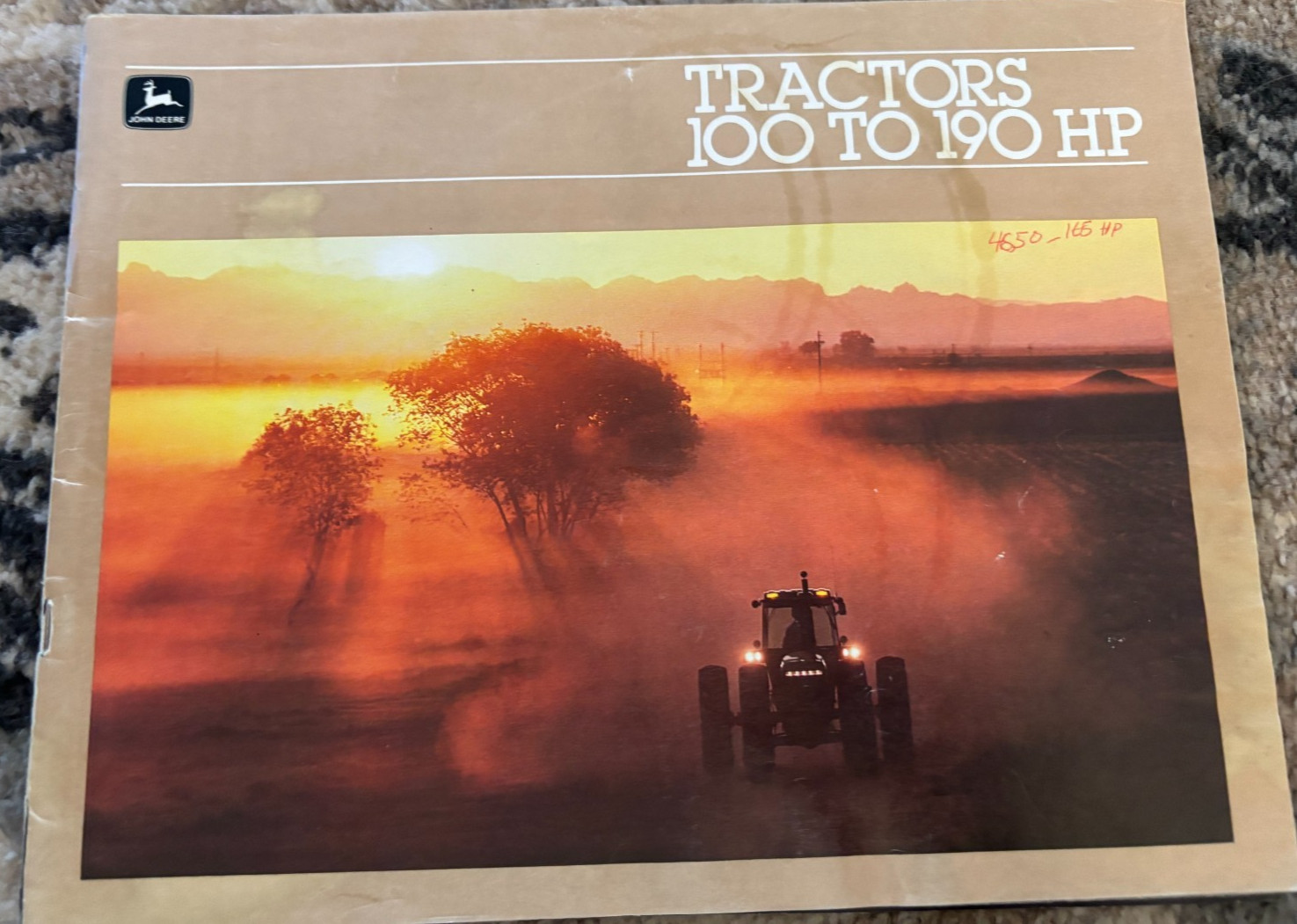 John Deere 4050 4250 4450 4650 4850 Tractor For 1983 Brochure AMIL26