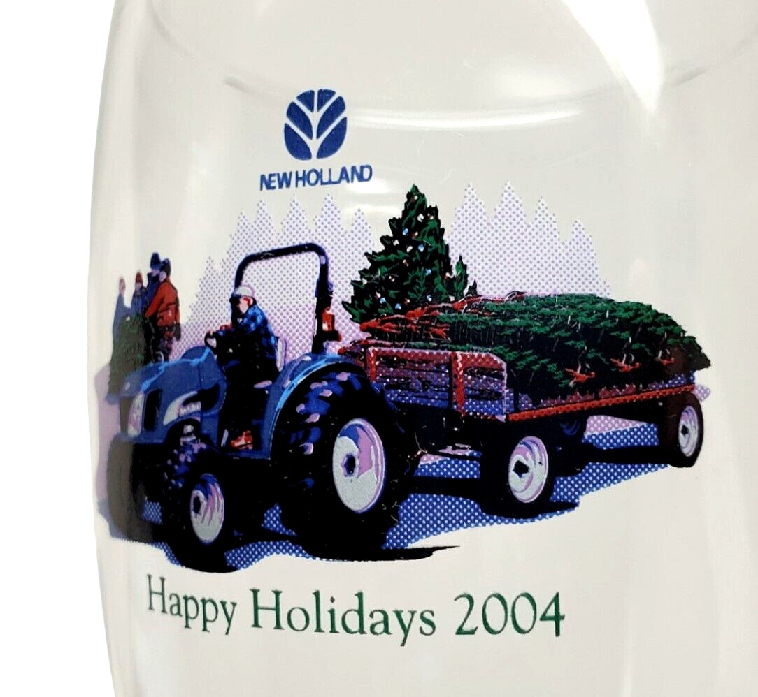 New Holland – Happy Holidays 2004 Pilsner Glass(es) Tractor with Christmas Trees