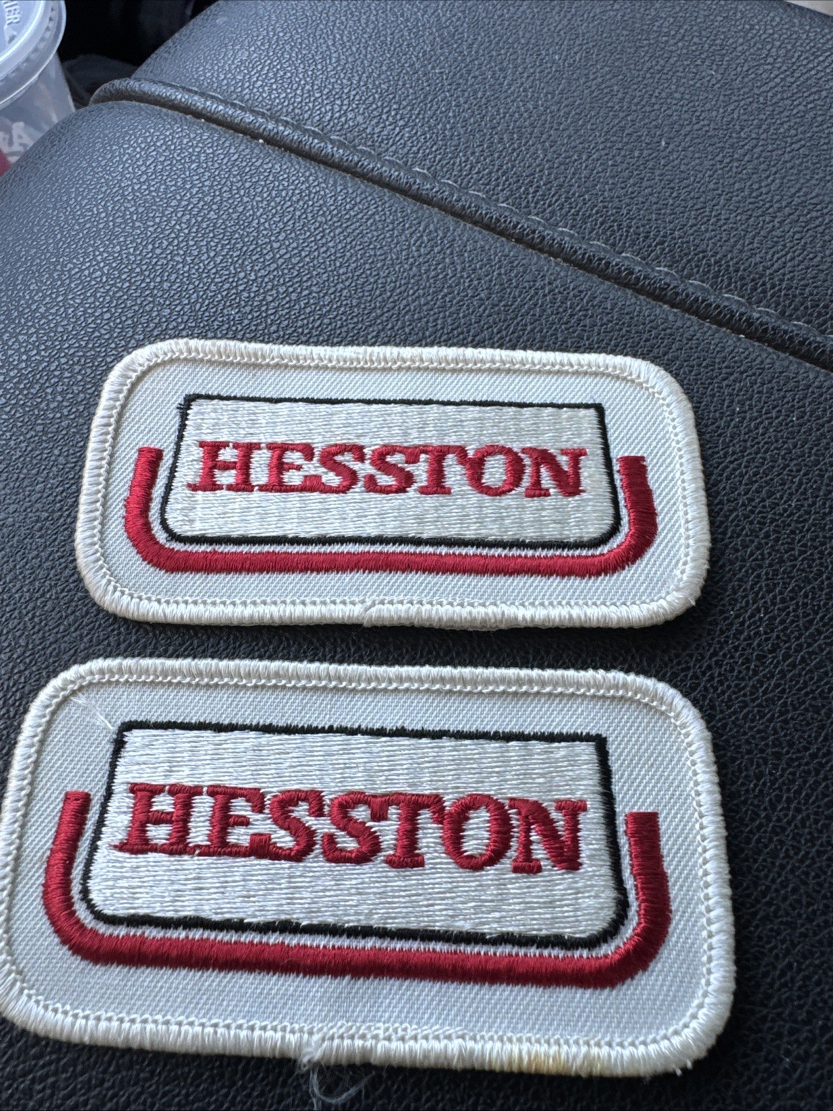 Lot Of 2 Hesston Farm Equipment Parches 2 Inch X 3.5 Inch
