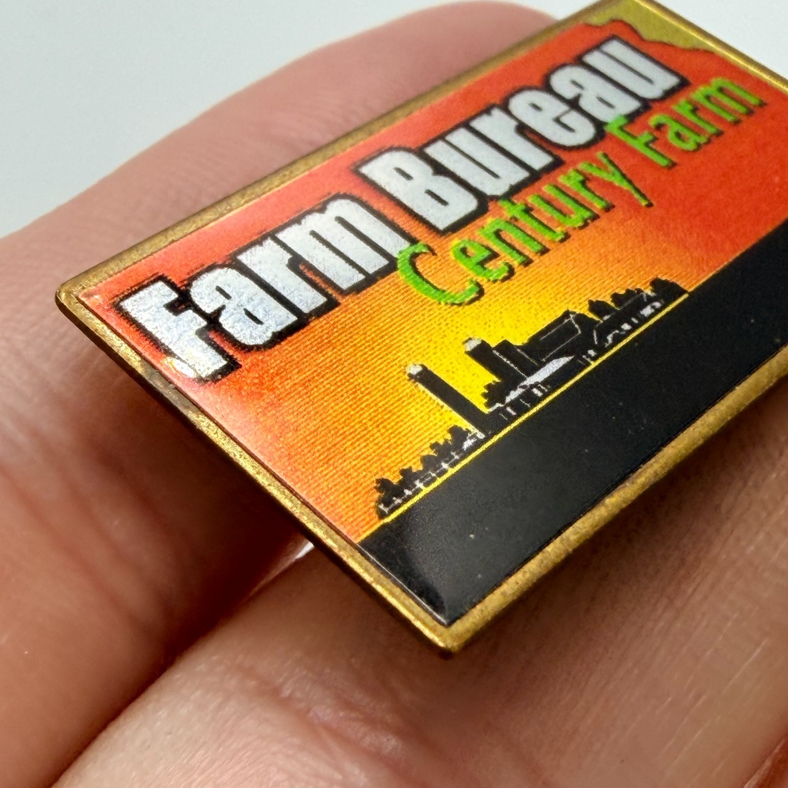 Rare Farm Bureau Century Farm Agriculture Lapel Pin 100 Years Farming Family