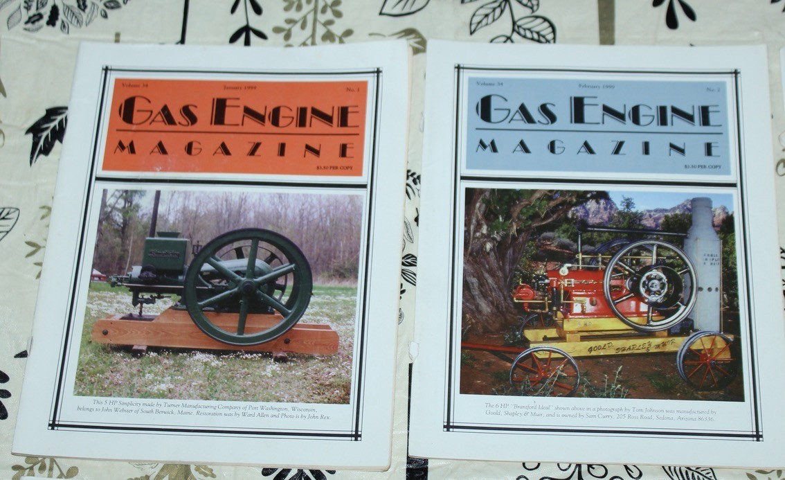 Six Issues! VINTAGE 1999 GAS ENGINE MAGAZINE Tractors ANTIQUE ENGINES More!