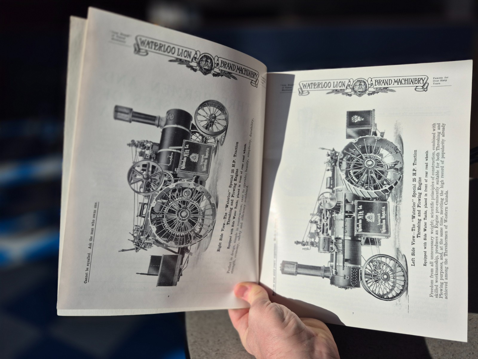 Waterloo Machinery High Class Portable Traction Engines Tractor Catalog Reprint