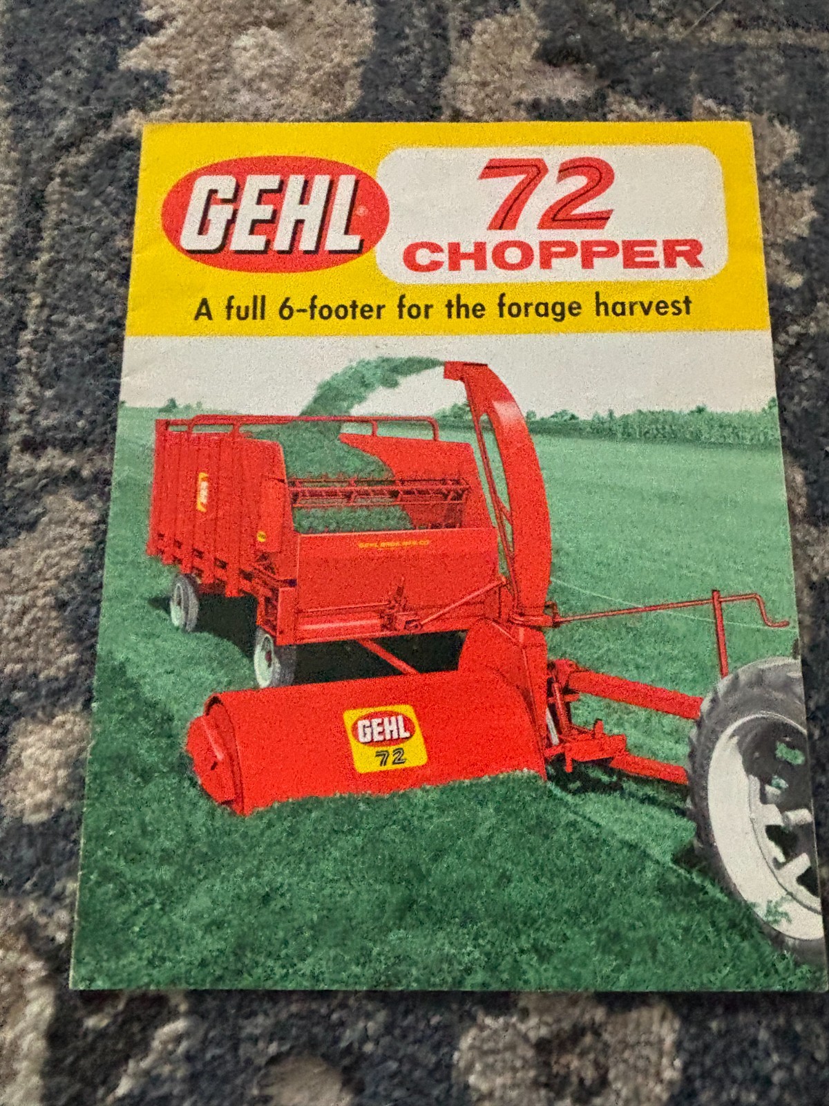 Gehl 72 Flail Chopper For 1961 Brochure AMIL26